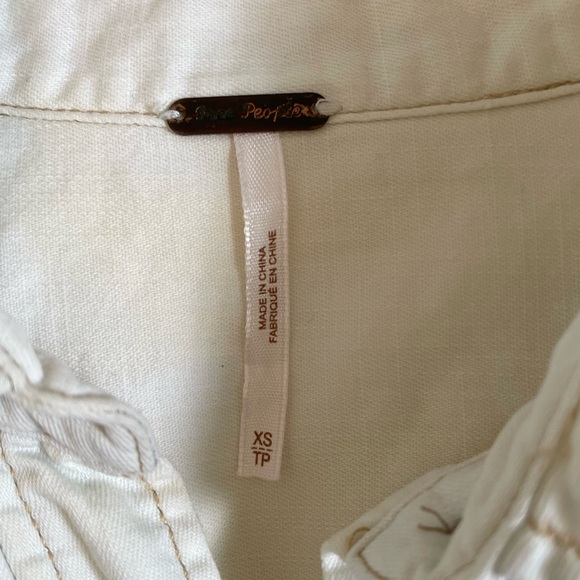 Free People Boho Button Down Ombré Denim Western Shirt - Picture 14 of 15